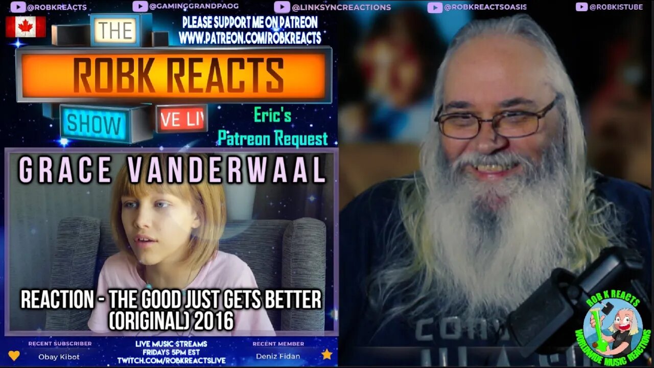 Grace VanderWaal Reaction - The Good Just Gets Better (Original) 2016 - First Time Hearing