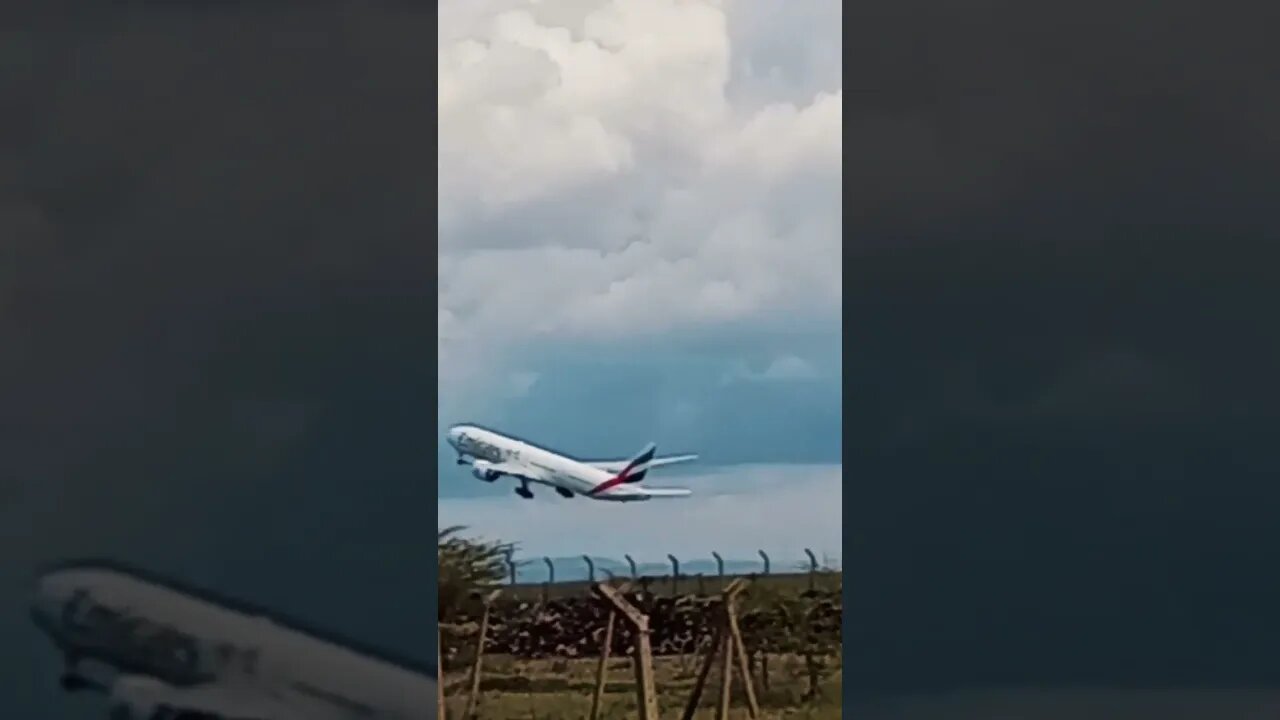 Take Off of Emirates Flight from JKIA #shorts #airplane #video #jkia