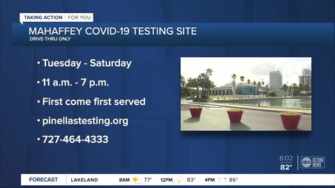 COVID-19 testing site opens Wednesday at Mahaffey Theater in St. Pete