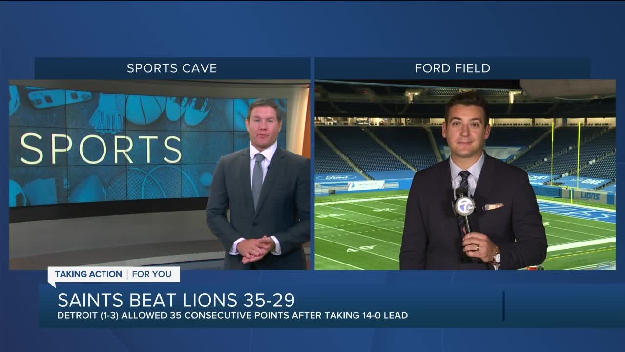 Lions fall to Saints WXYZ team coverage