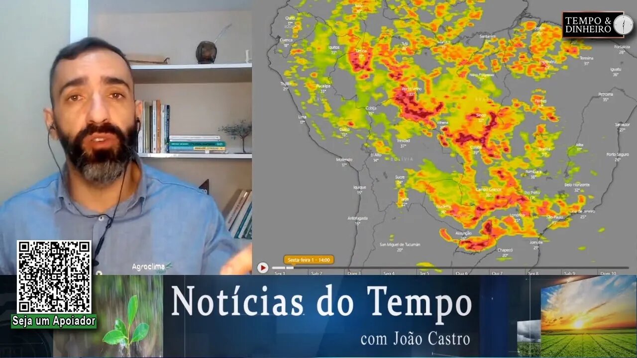 Frentes de chuvas se espalham pelo Sudeste; Matopiba será beneficiado até o final da próxima semana