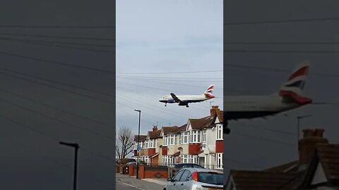 Famous Myrtle Avenue! situated at the end of LHR London Heathrow Airport UK runway