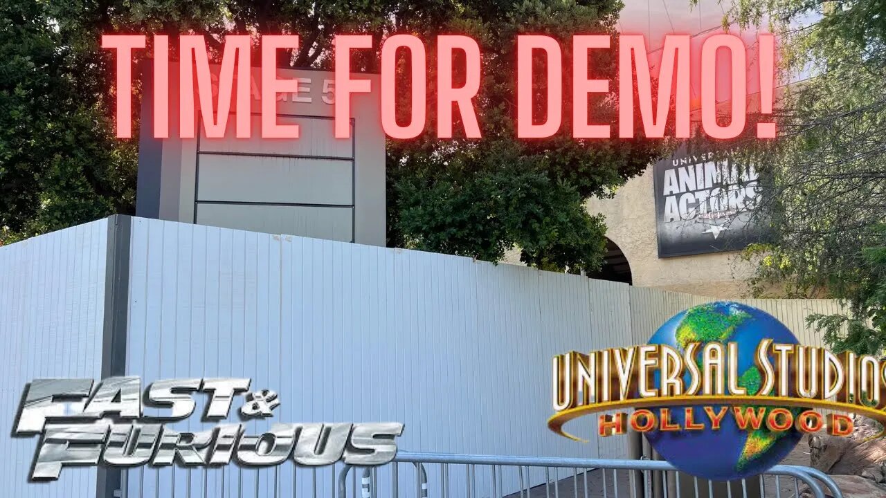 Construction Walls Up For Fast & Furious Hollywood Drift! | Universal Studios Hollywood!