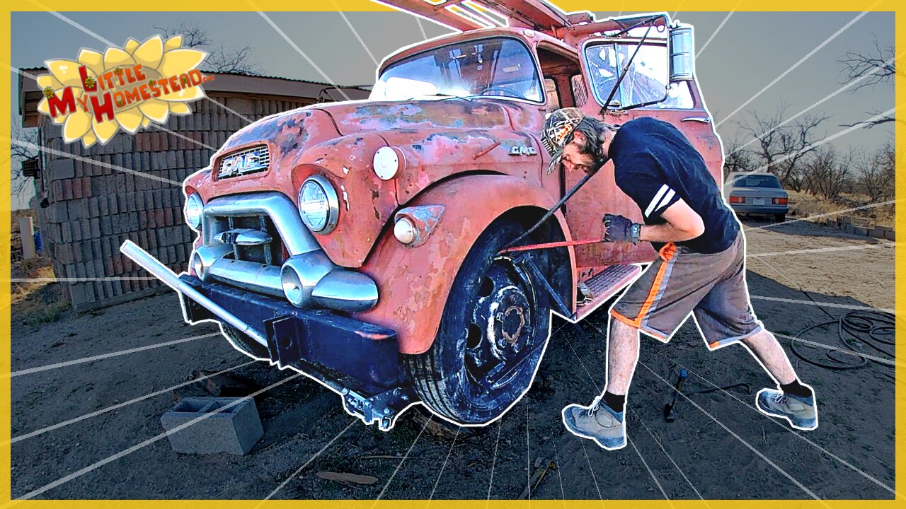 Changing Truck Tires & Paint Prep 1964 Chevy Truck | Weekly Peek Ep279