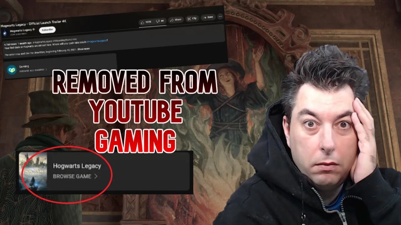 Hogwarts Legacy Removed From YouTube Gaming Category