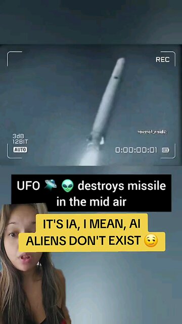 UFO DESTROYS MISSILE! Don't pee yourself! 😏