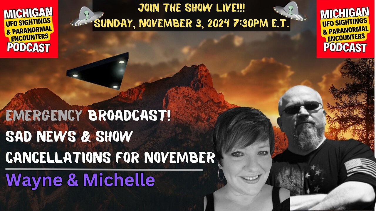 Emergency Broadcast! Sad News & Show Cancellations For November. | Wayne & Michelle