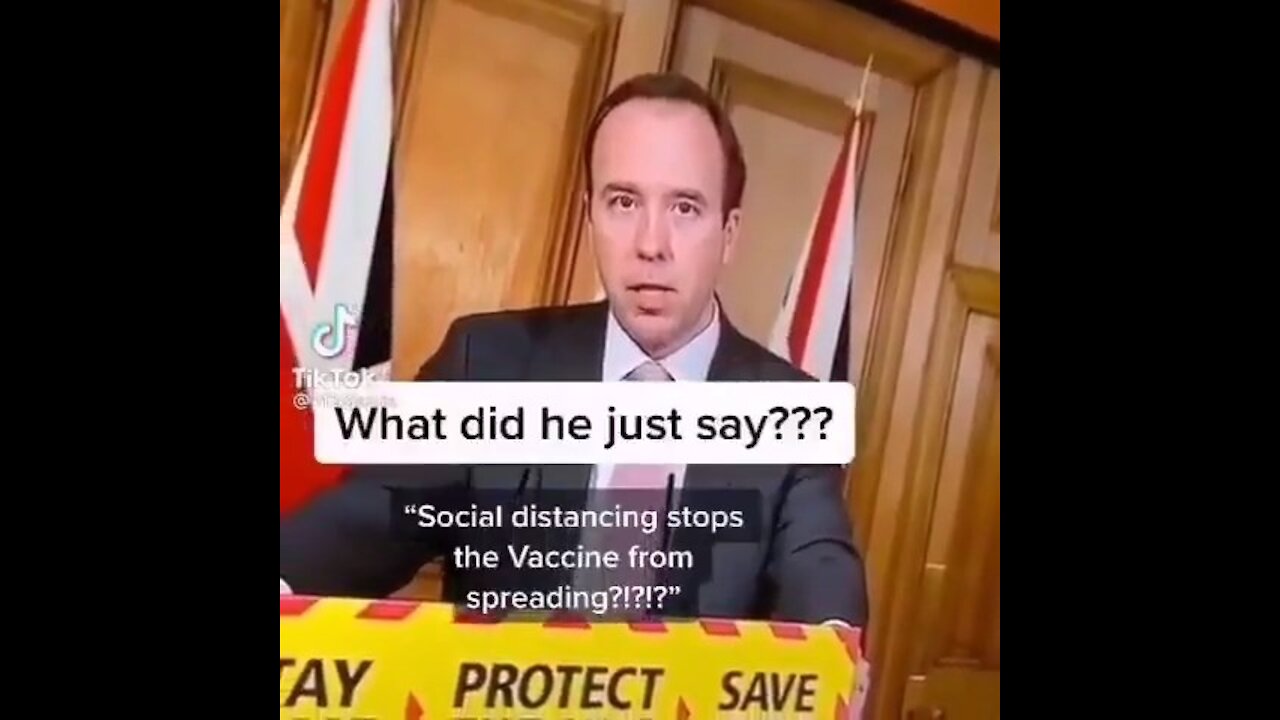 Matt Hancock - The Social Distancing Stops the vaccine from spreading?