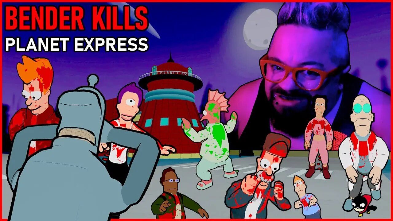 Bender KILLS: Planet Express | CRAZY Futurama Indie Horror Game.