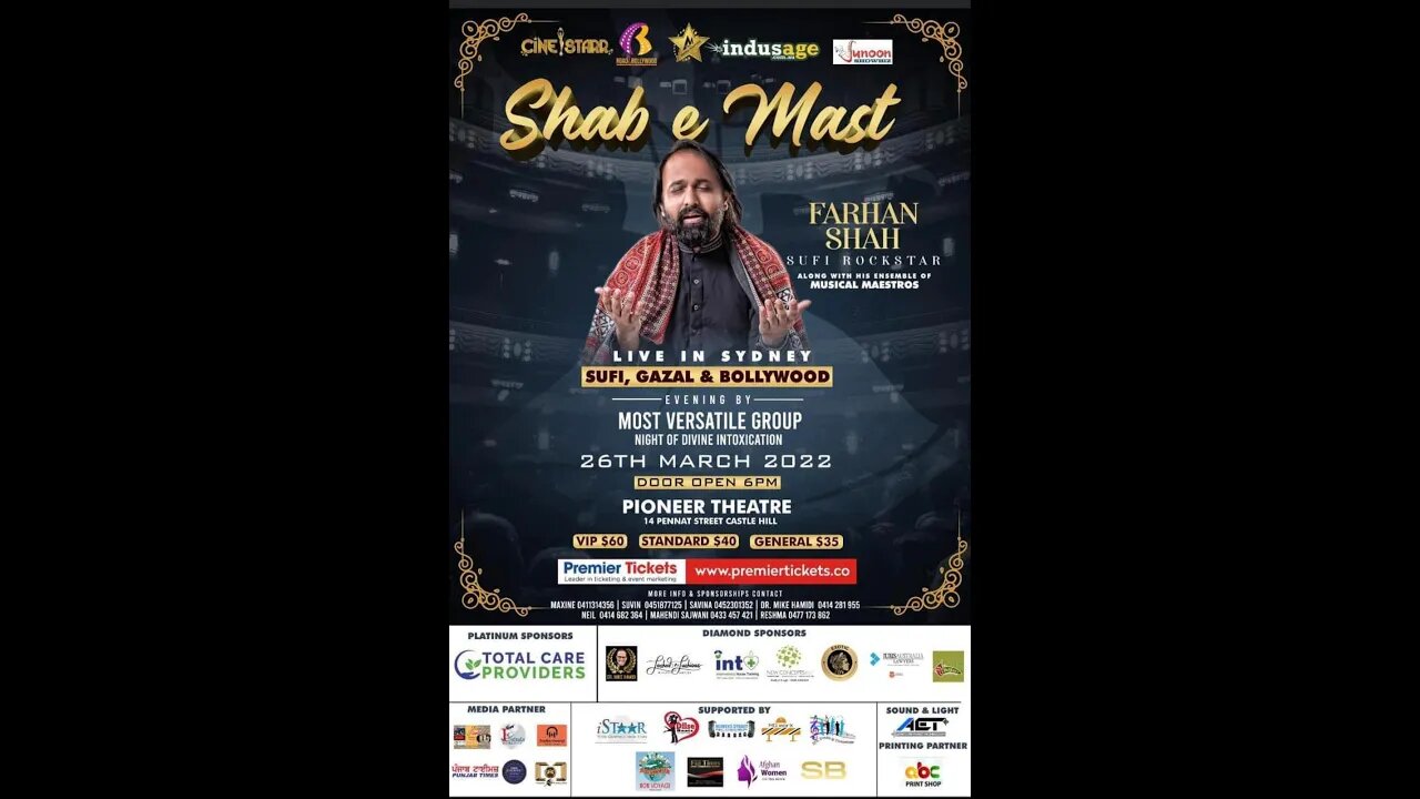 Farhan Shah Sufi Concert Sydney March 2022 | Interview by Varun Tiwari | Indusage