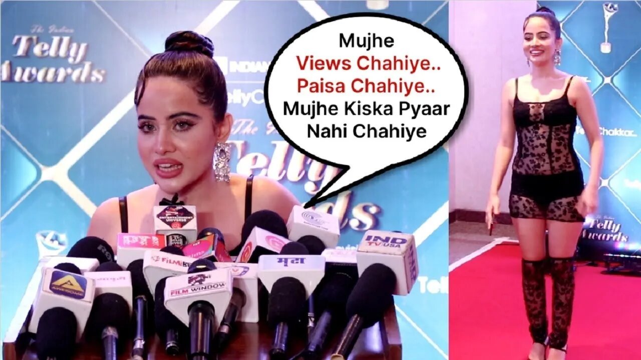 Urfi Javed Frank Interview At TellyChakkar Indian Telly Awards 2023