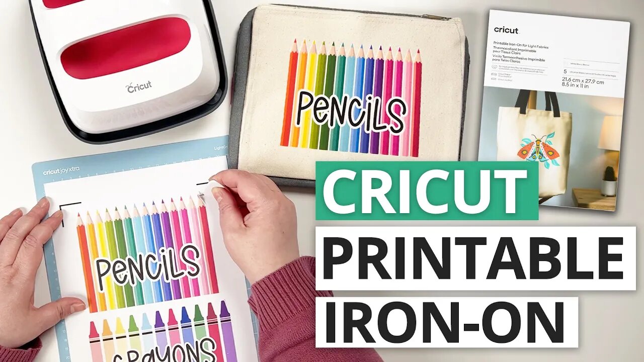 NEW CRICUT - How to use Printable Iron On for Light Fabrics