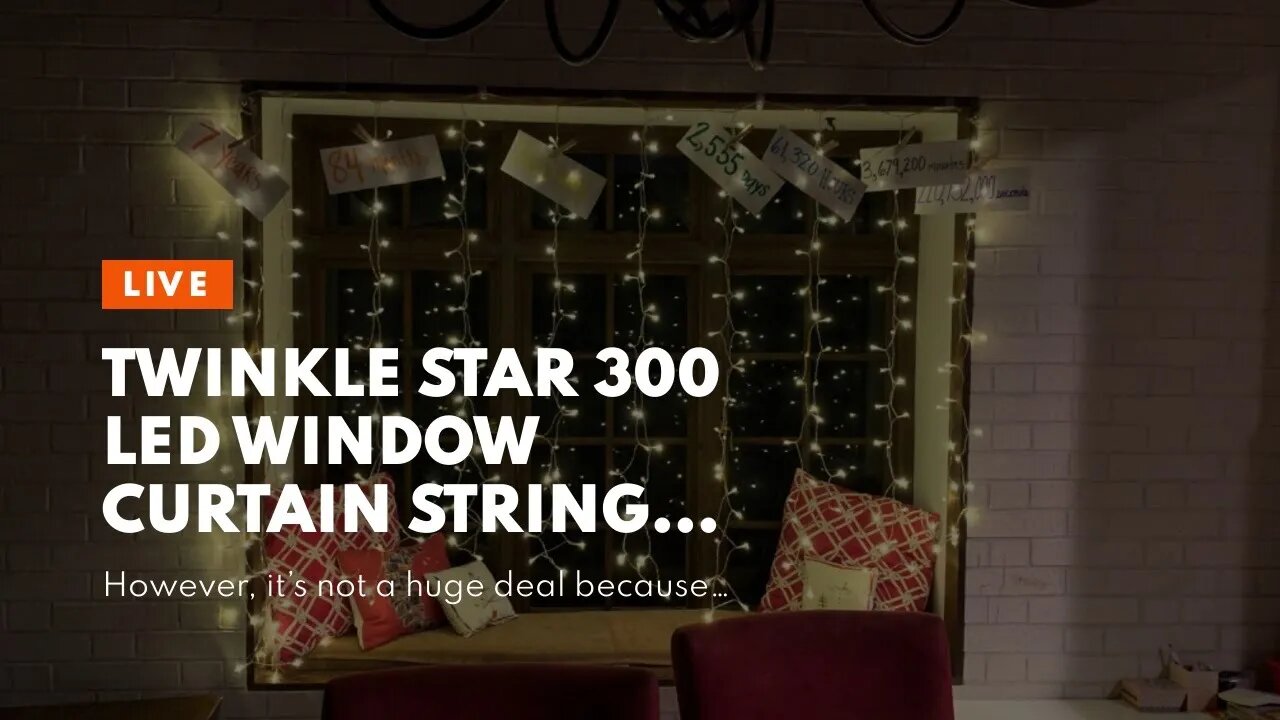 Twinkle Star 300 LED Window Curtain String Light Wedding Party Home Garden Bedroom Outdoor Indo...