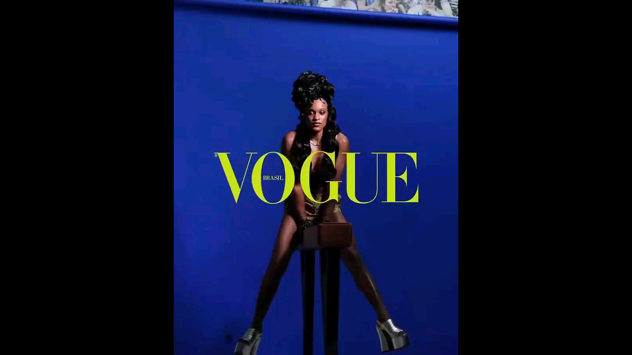 From Olympic gold medalist to cover girl. Rebeca Andrade for Vogue.