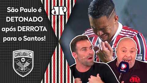 "NÃO É POSSÍVEL! É RIDÍCULO o que o São Paulo tá jogando!" Veja DEBATE após 2 a 0 do Santos!