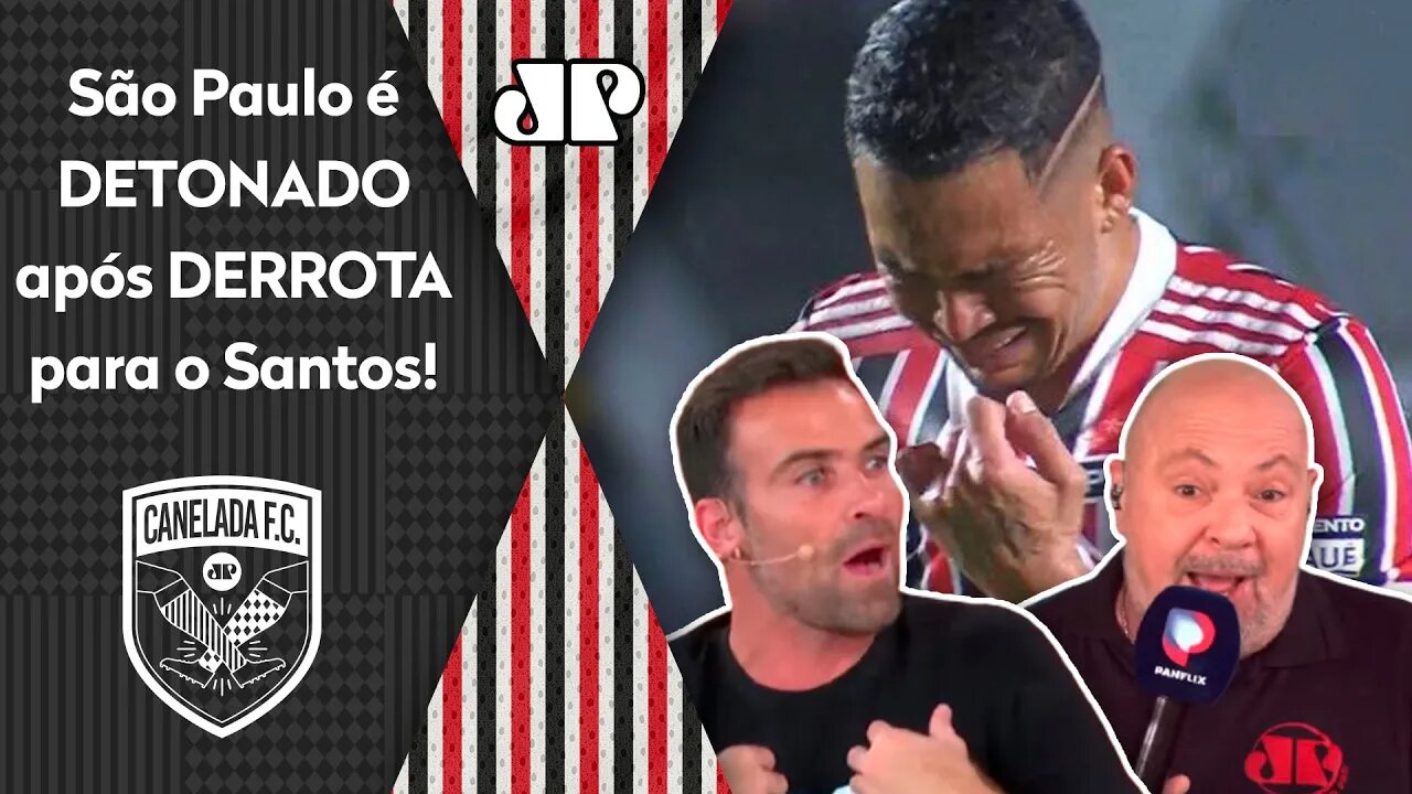 "NÃO É POSSÍVEL! É RIDÍCULO o que o São Paulo tá jogando!" Veja DEBATE após 2 a 0 do Santos!