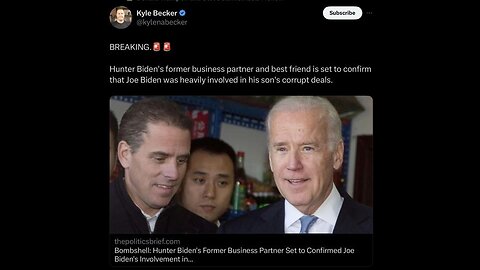 Joe Biden ‘lied’: Hunter’s ex business partner exposes the president 7-31-23 Sky News Australia