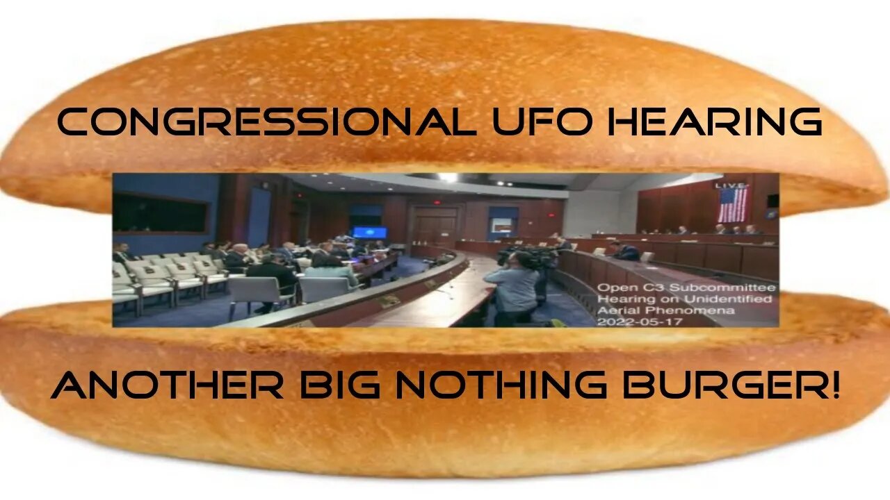 Congressional UFO hearing. Another big nothing burger!