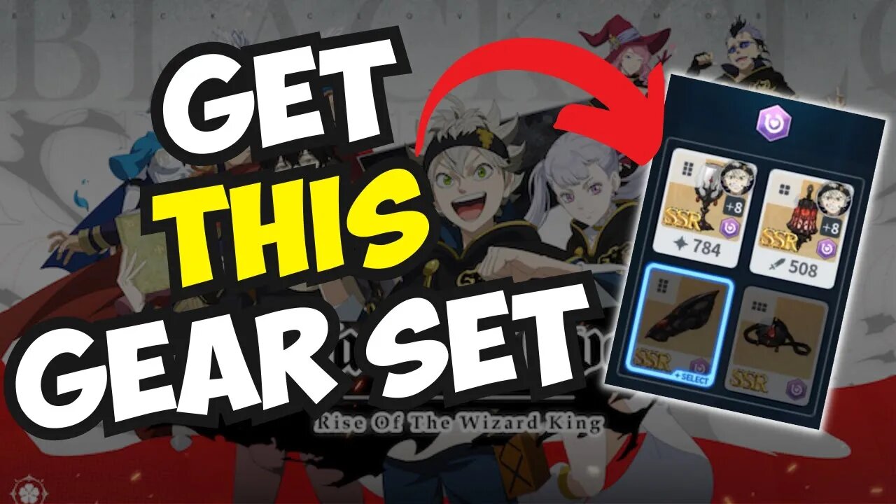 GET THIS FREE SRR GEAR SET NOW | Black Clover Mobile JP Guide