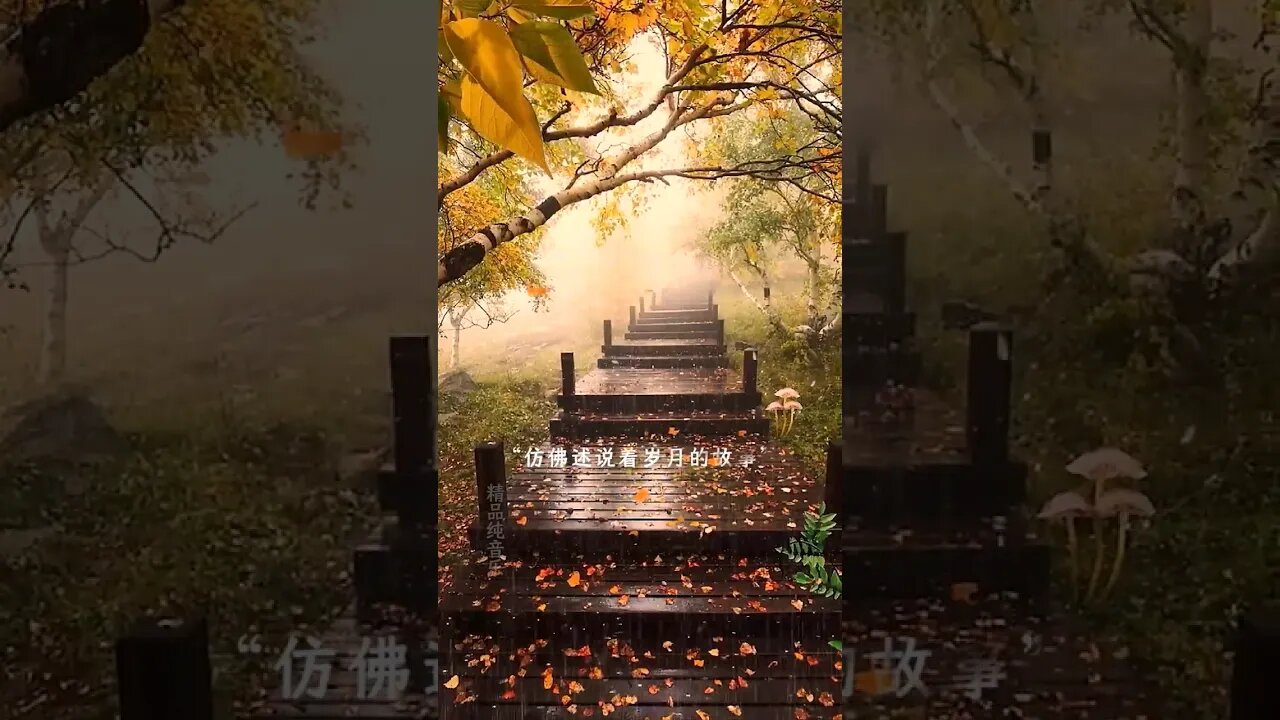 一念秋雨洒落，一念秋思绵长。睛不知夏去，唯有雨滴方知秋深。小提琴的音符如同秋雨轻拍心灵，润湿了岁月遗忘的情感，洗涤了心灵的尘埃，为疲惫的心灵带来一片宁静与舒适。 #轻音乐 #