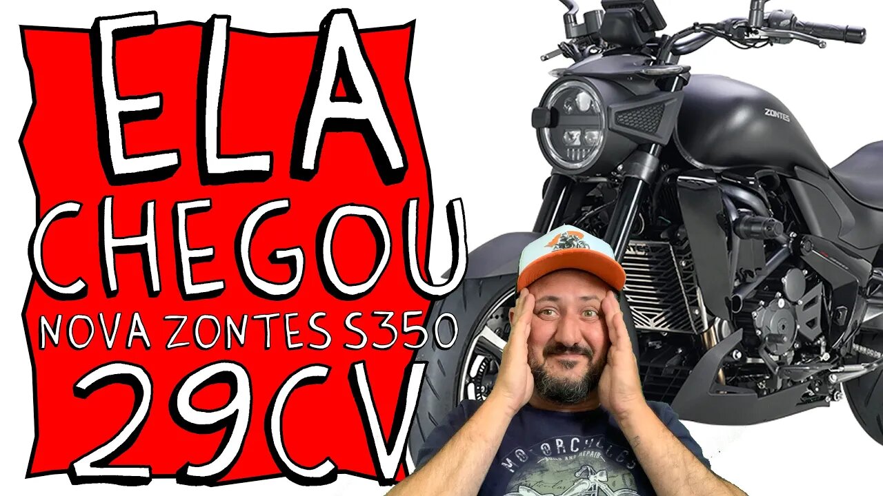 Segura a EMOÇÃO: NOVA ZONTES S350 CUSTOM 29cv VEM ai papai