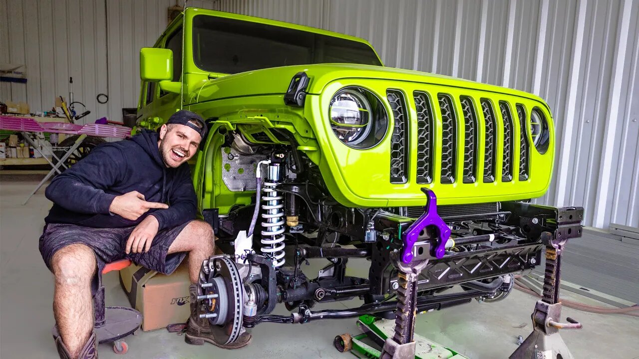 Im Acting Up! Putting a 8'' F350 Lift Kit On My Jeep Wrangler!