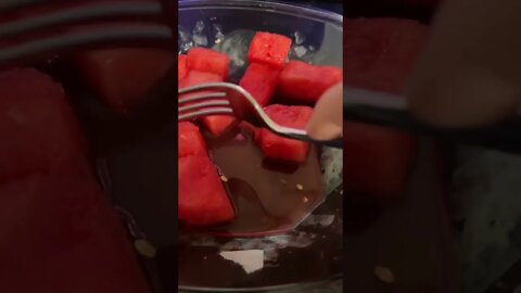 Loki loves his watermelon