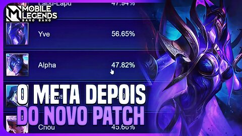 DOIS DIAS PÓS PATCH OQ MUDOU NO META? | META ML | MLBB