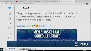 FGCU mens basketball team in quarantine