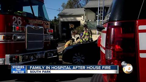 Family in hospital after Oak Park house fire