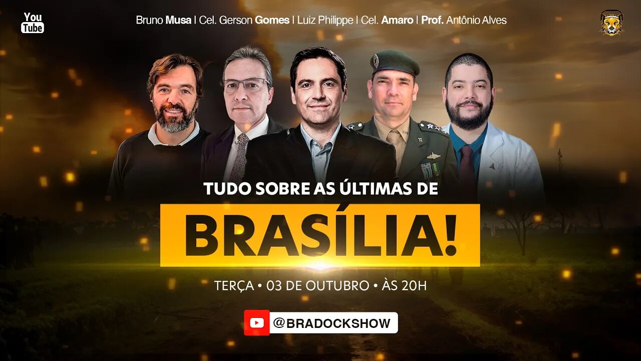 Bradock Show - 03/10/23 - Luiz Philippe, Cel. Gerson, Cel. Amaro, Bruno Musa e Prof. Antônio Alves