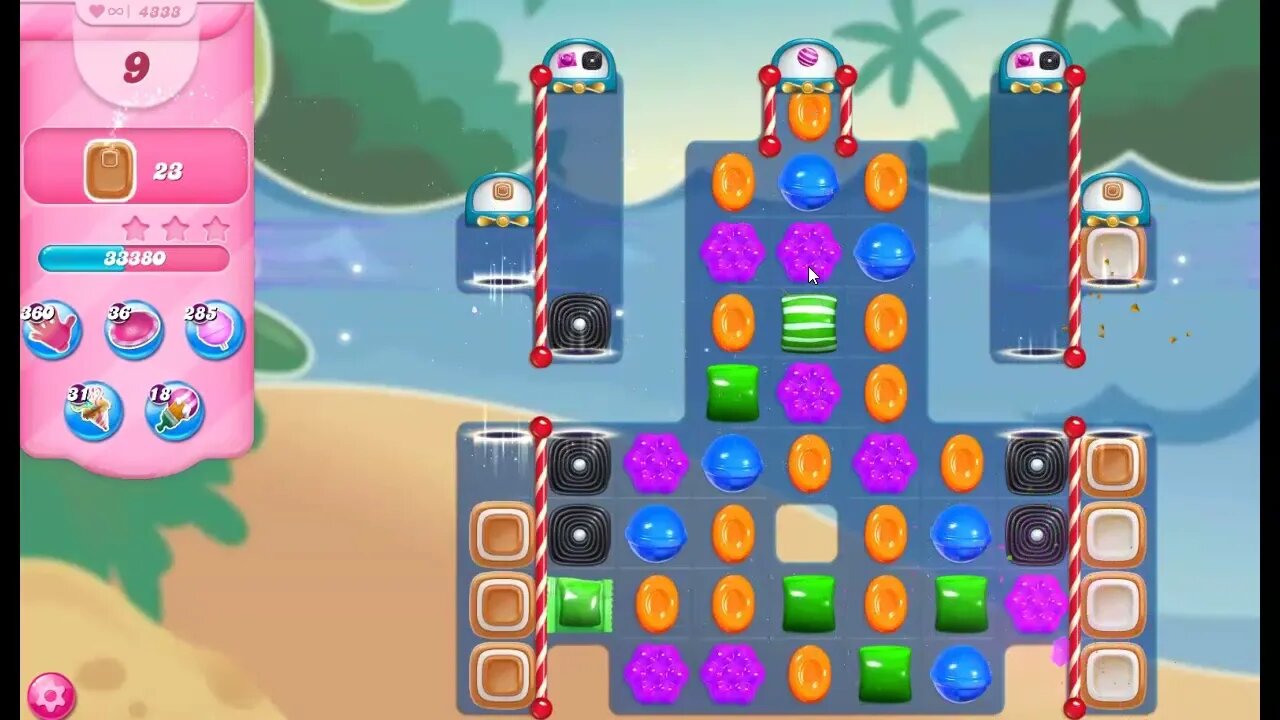 Candy Crush Level 4333 Talkthrough, 24 Moves 0 Boosters