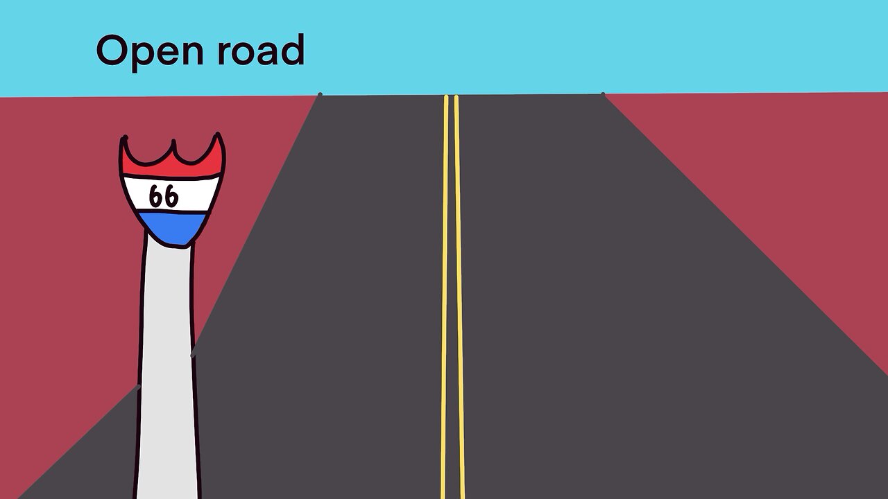 Open road