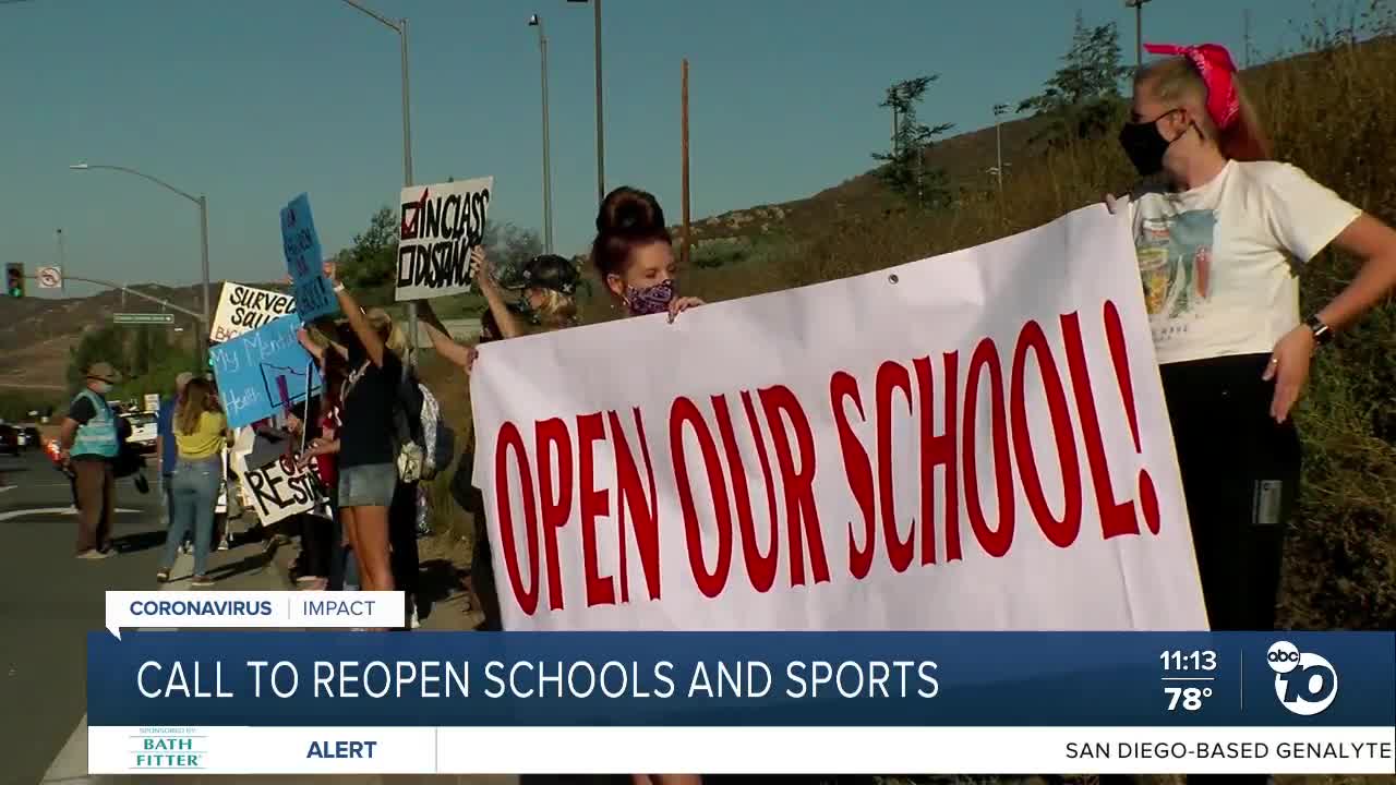 East County parents rally to reopen school and sports