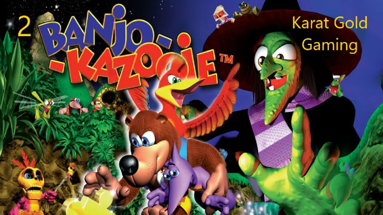 Banjo Kazooie Gameplay Walkthrough 2- Treasure Trove Cove- (No Commentary) #project64