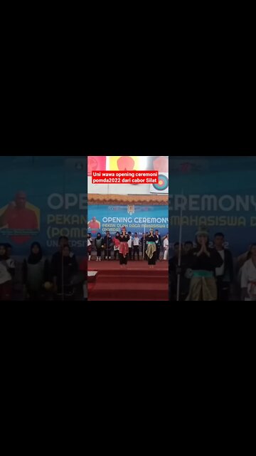 #pomda2022 resmi dibuka, opening ceremoni Cabor silat oleh uni wawa #ipsi