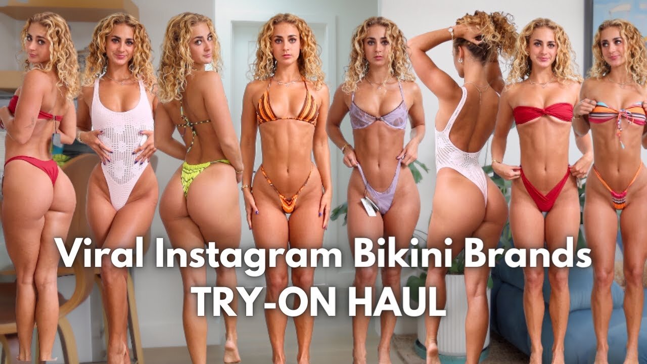 Trying the MOST VIRAL bikinis 1