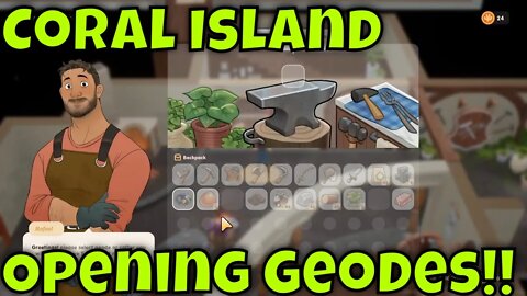 Coral Island How to Open Geode and Coffer