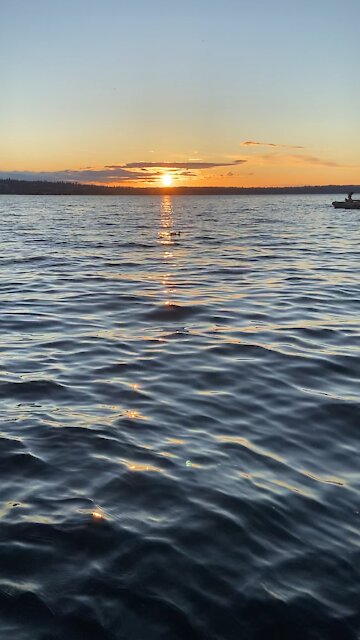 Duck and I enjoying the sunset...