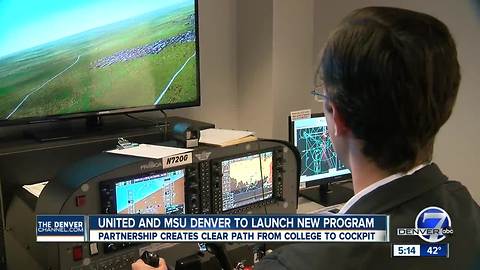 Flight path from college to United cockpit with MSU Denver partnership