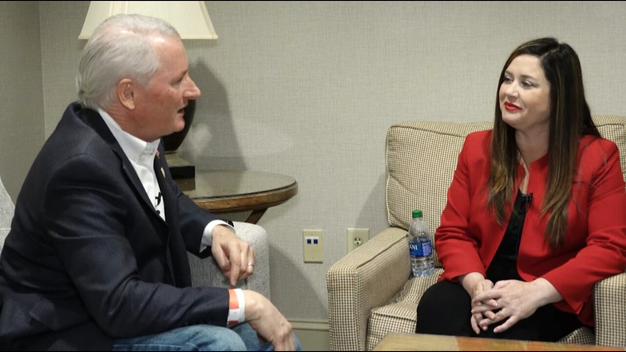 Mike Crane with Kandiss Taylor - Republican candidate for Governor - Georgia