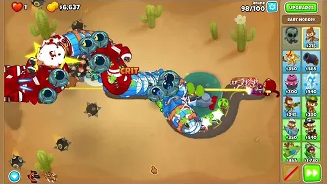 Bloons TD6 - End of The Road CHIMPS Mode with Etienne - Ninja Monkey, Glue and Mixed Monkeys!