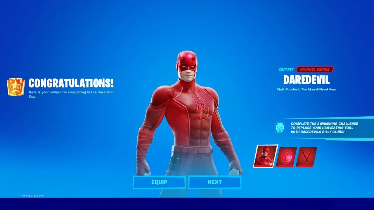 DAREDEVIL *FREE SKIN* UNLOCKED in FORTNITE!