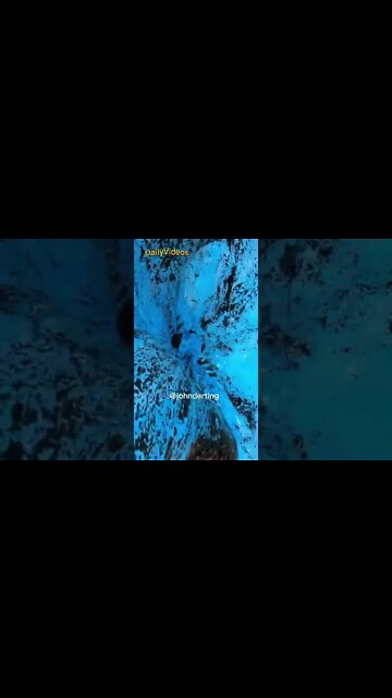 Hidden river under the ice 🧊 #shorts