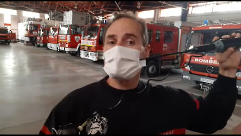 Concentración de oxígeno en el interior de una mascarilla