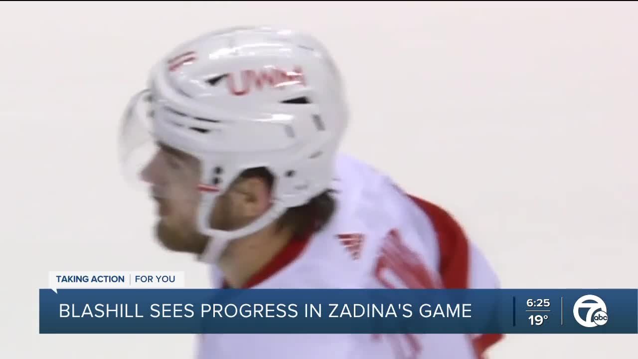 Blashill sees progress in Zadina's game