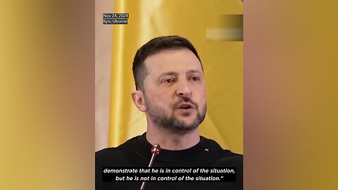 Zelensky: Putin wants to control the situation, but he is not