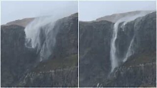 Imperdibile: una cascata dove l'acqua torna su!