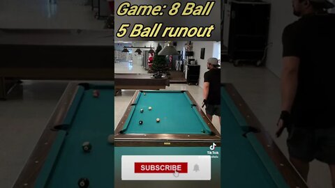 5 Ball runout #8ballpool #shorts