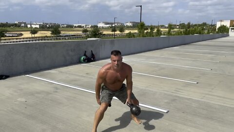 Kettlebell Fig 8 to Clean